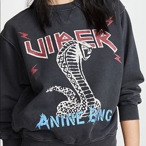 Anine Bing Viper Sweatshirt. XS.